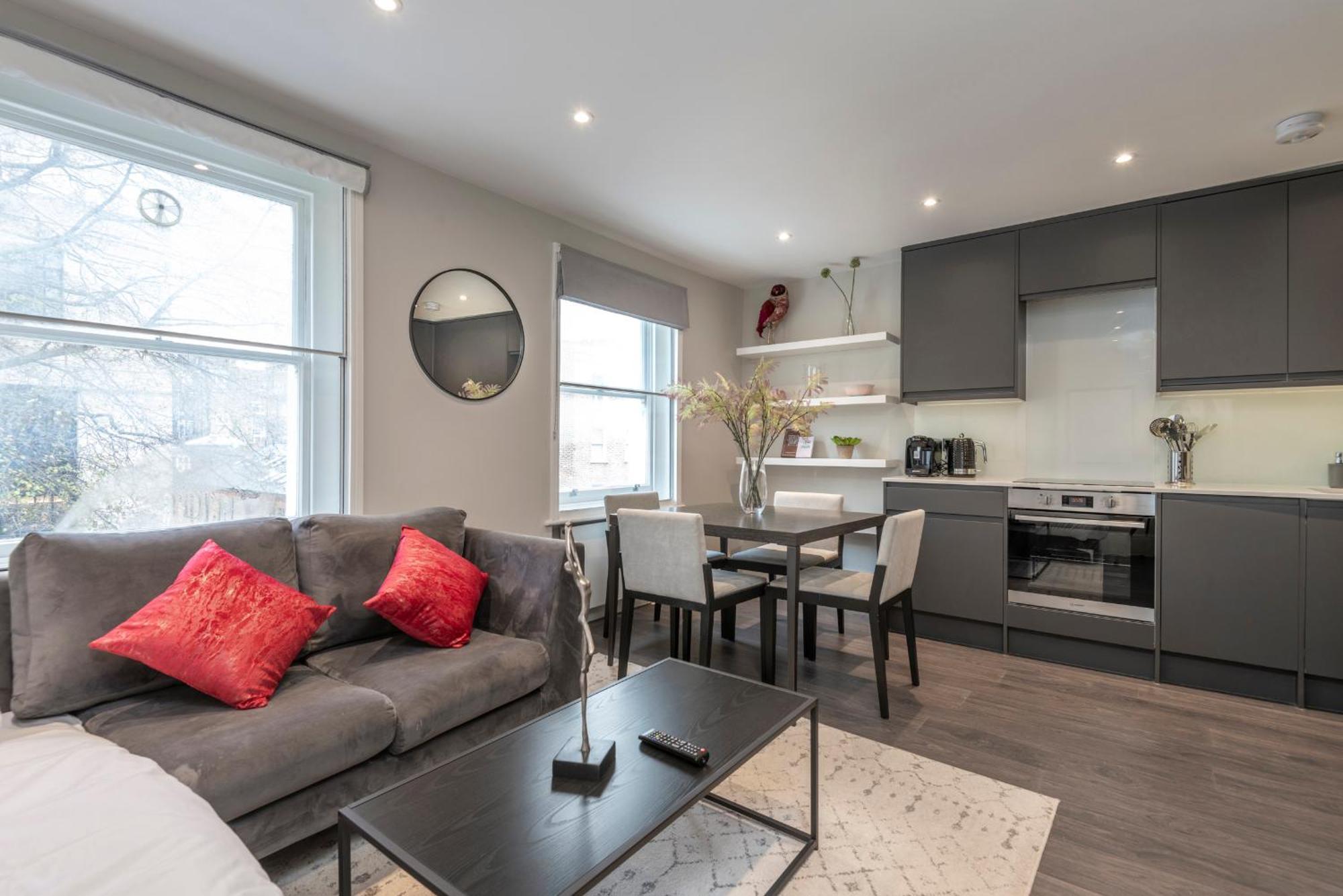ロンドンLuxury Georgian House In Marylebone: Modern 1-Bed Retreatアパートメント エクステリア 写真