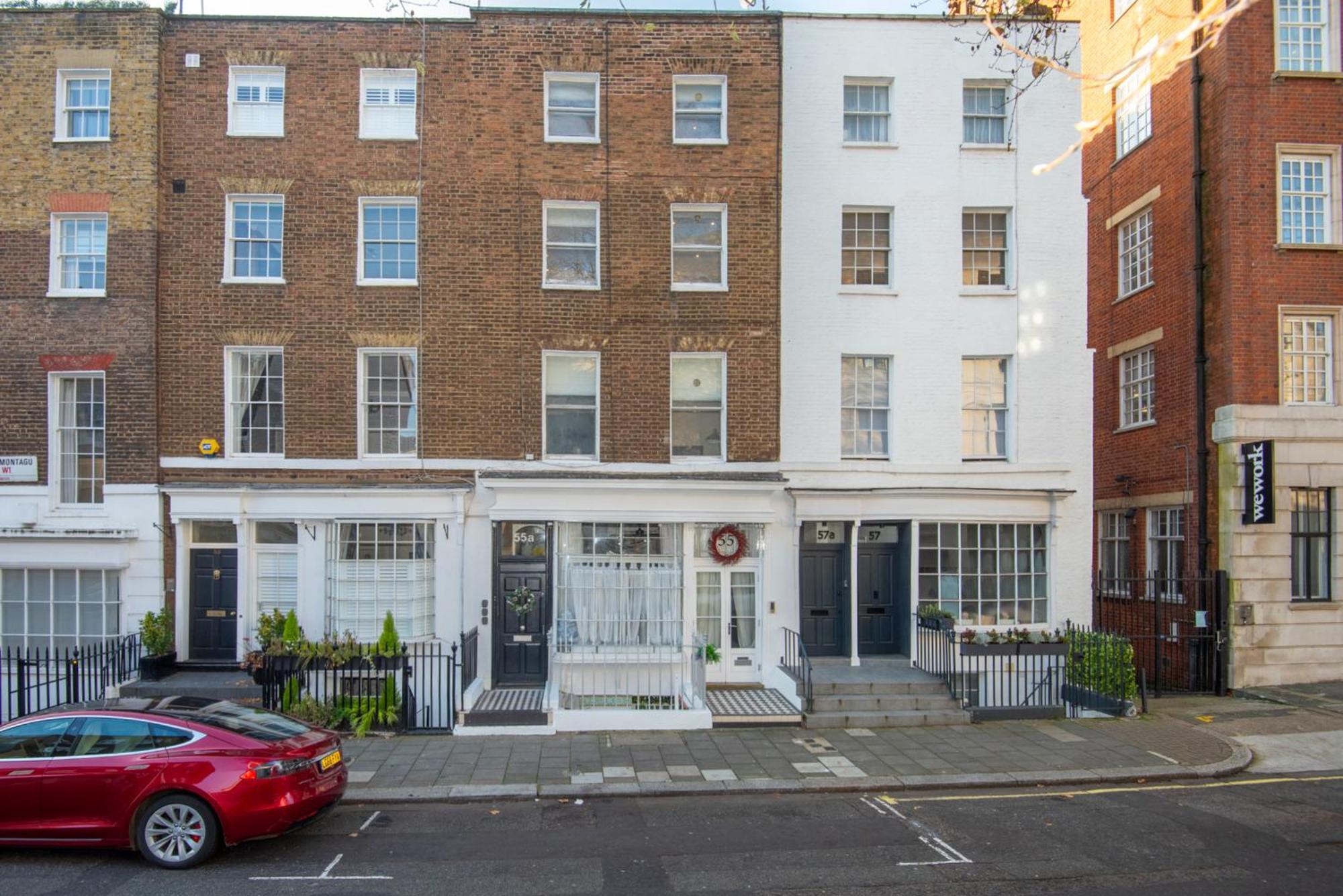 ロンドンLuxury Georgian House In Marylebone: Modern 1-Bed Retreatアパートメント エクステリア 写真